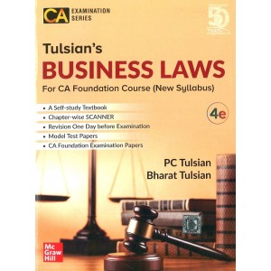 McGrawHill Education's Business Laws for CA Foundation May 2020 Exam by P. C. Tulsian, Bharat Tulsian